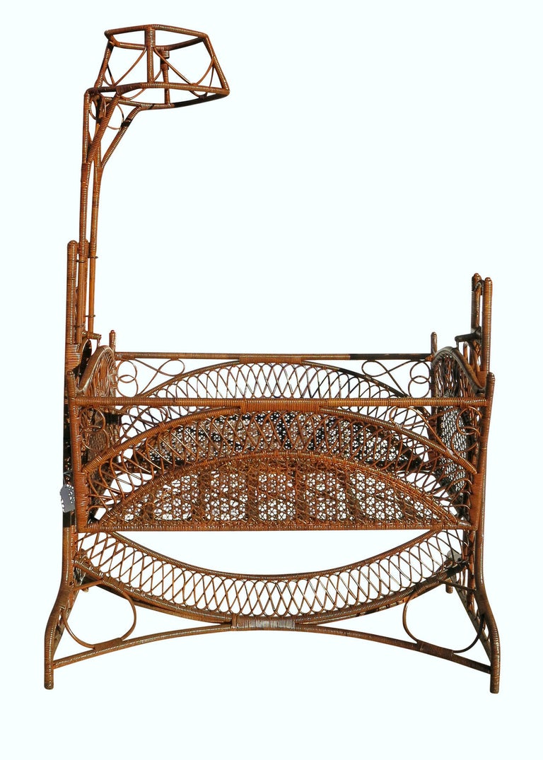 Victorian Southern Gothic Wicker Swinging Cradle at 1stDibs gothic