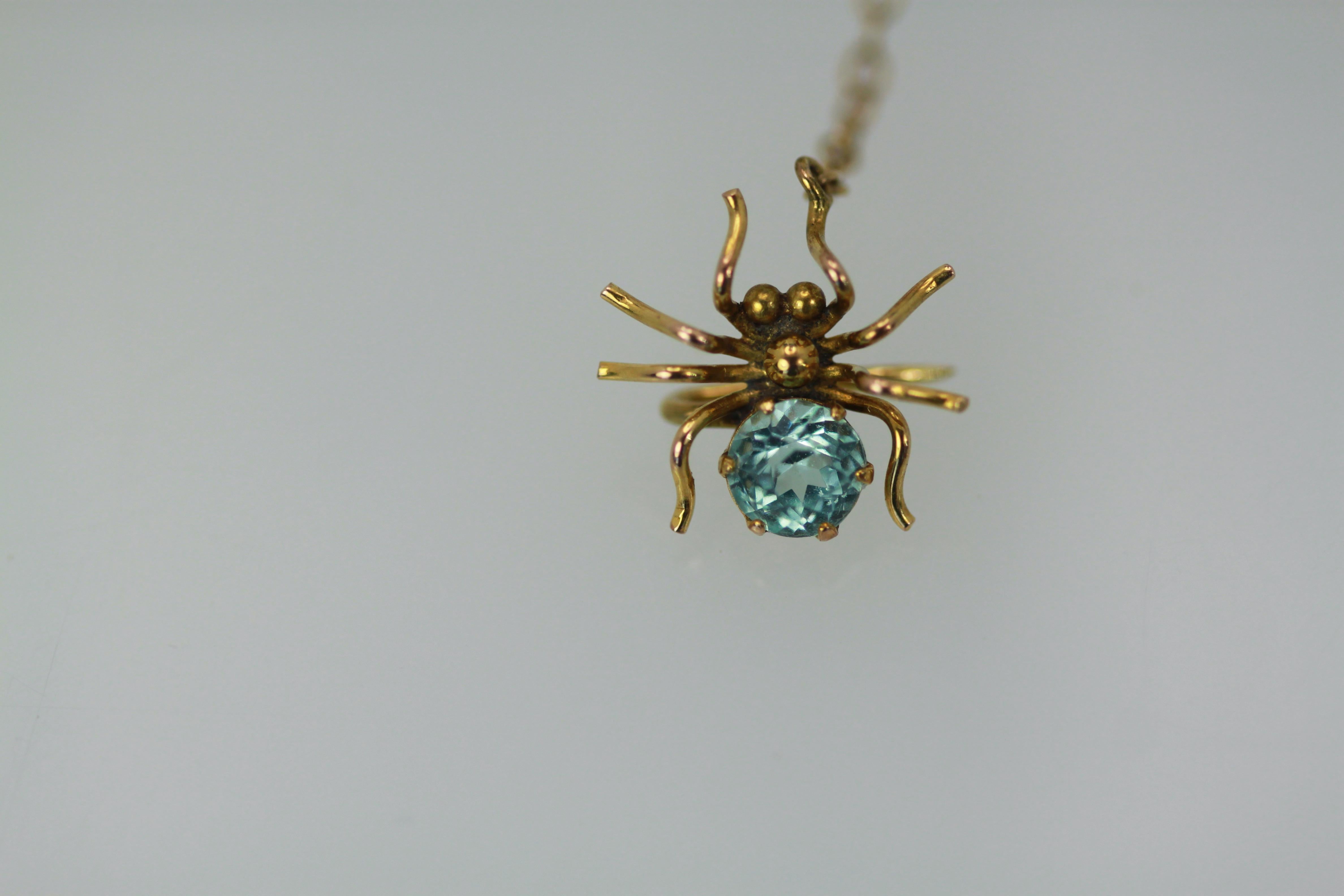 Victorian Spider and the Fly Brooch In Good Condition In North Hollywood, CA