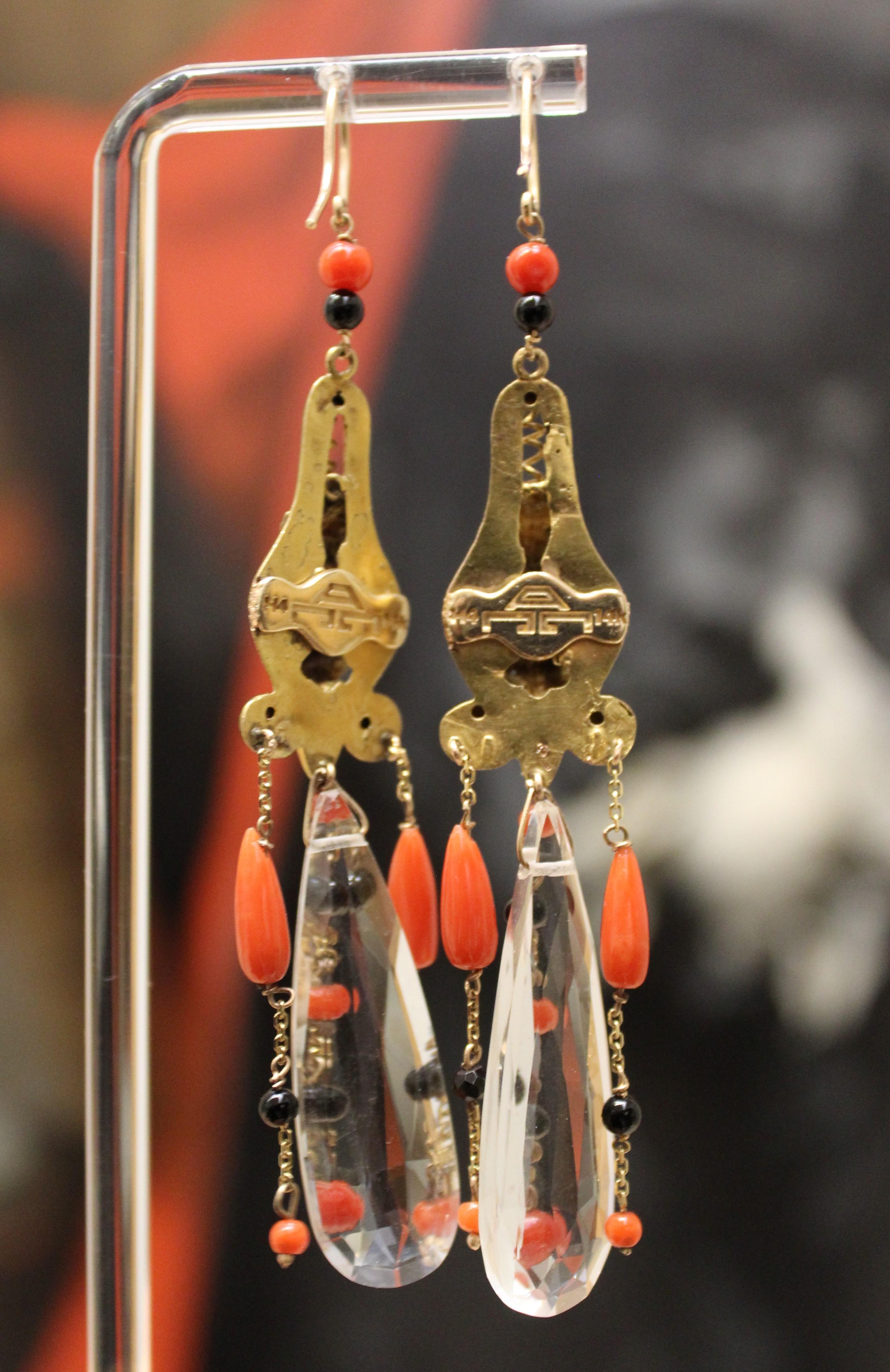 Victorian Splendor Earrings In New Condition For Sale In San Diego, CA