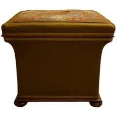 Victorian Square Concave Sided Stool