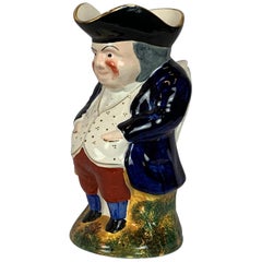 Antique  Toby Jug Staffordshire Hands-in-Pockets -Victorian