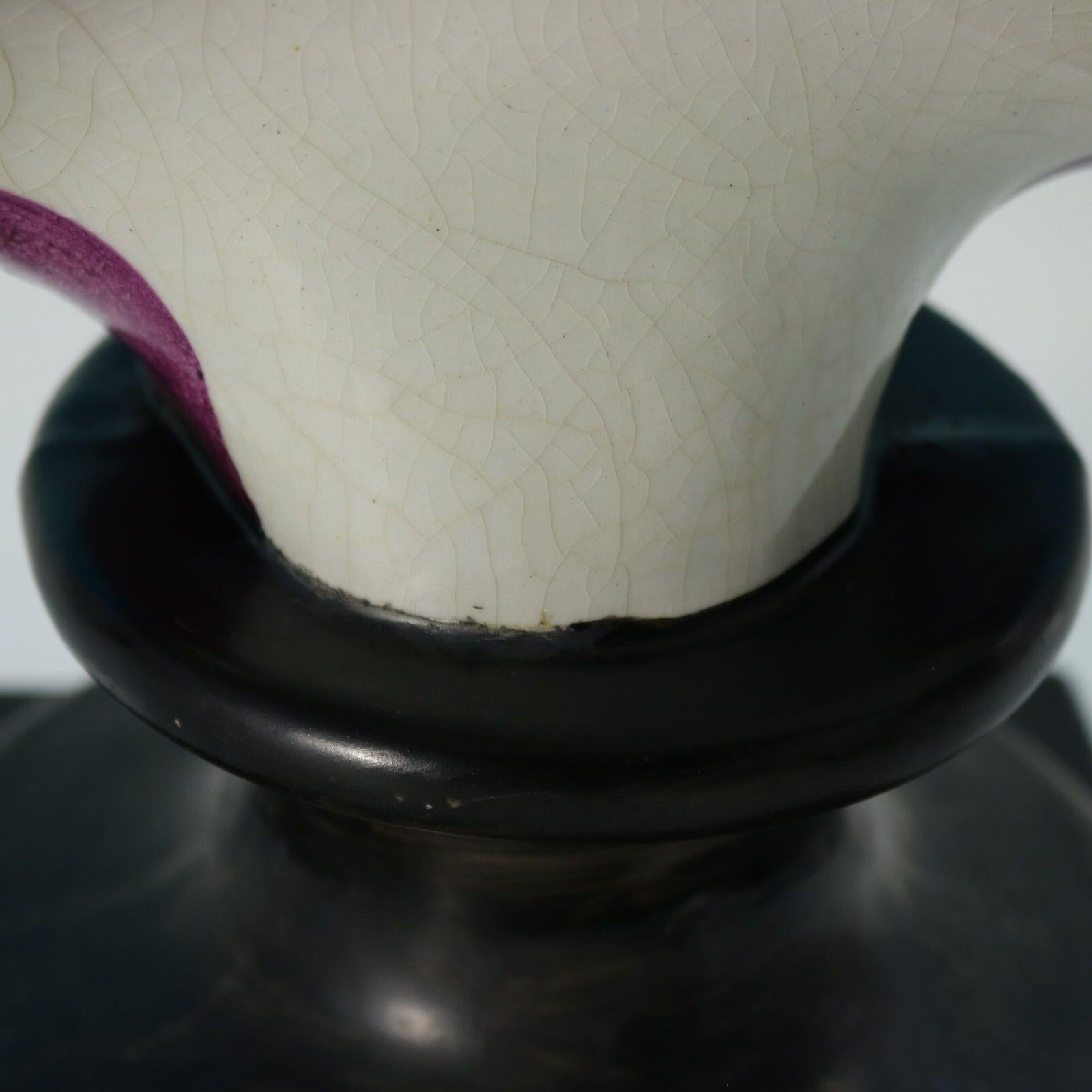 Victorian Staffordshire Pottery Bust of Plato in vendita 8