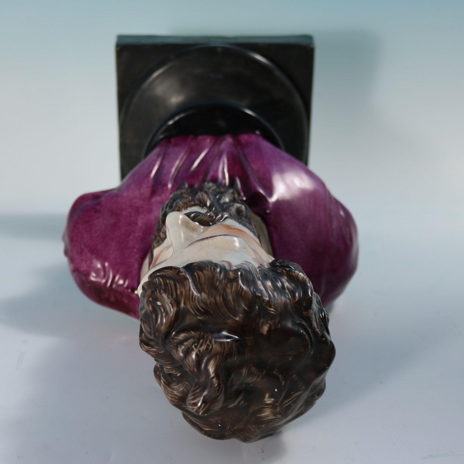 Victorian Staffordshire Pottery Bust of Plato in vendita 4