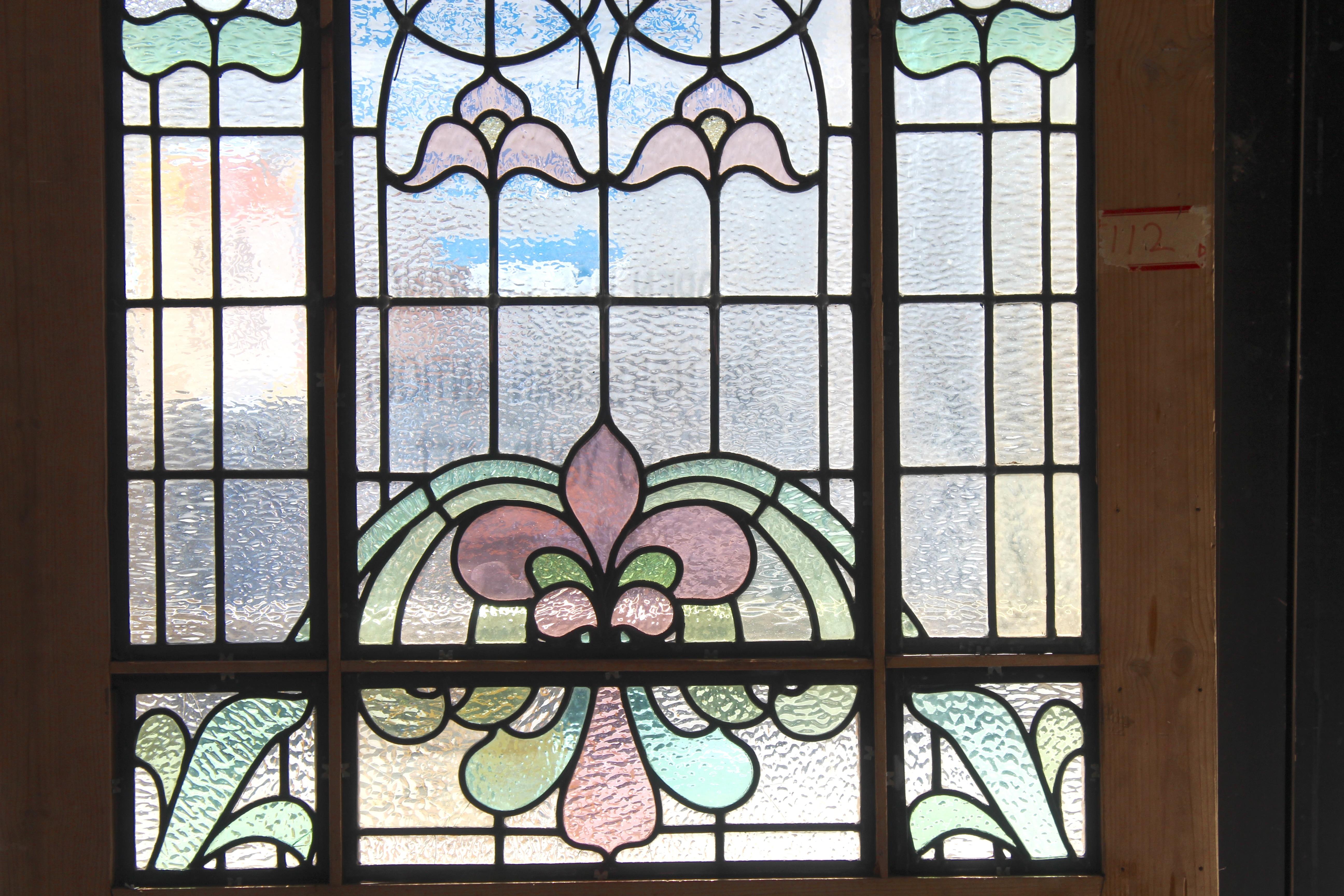 Puerta Victoriana de Stained glass 34