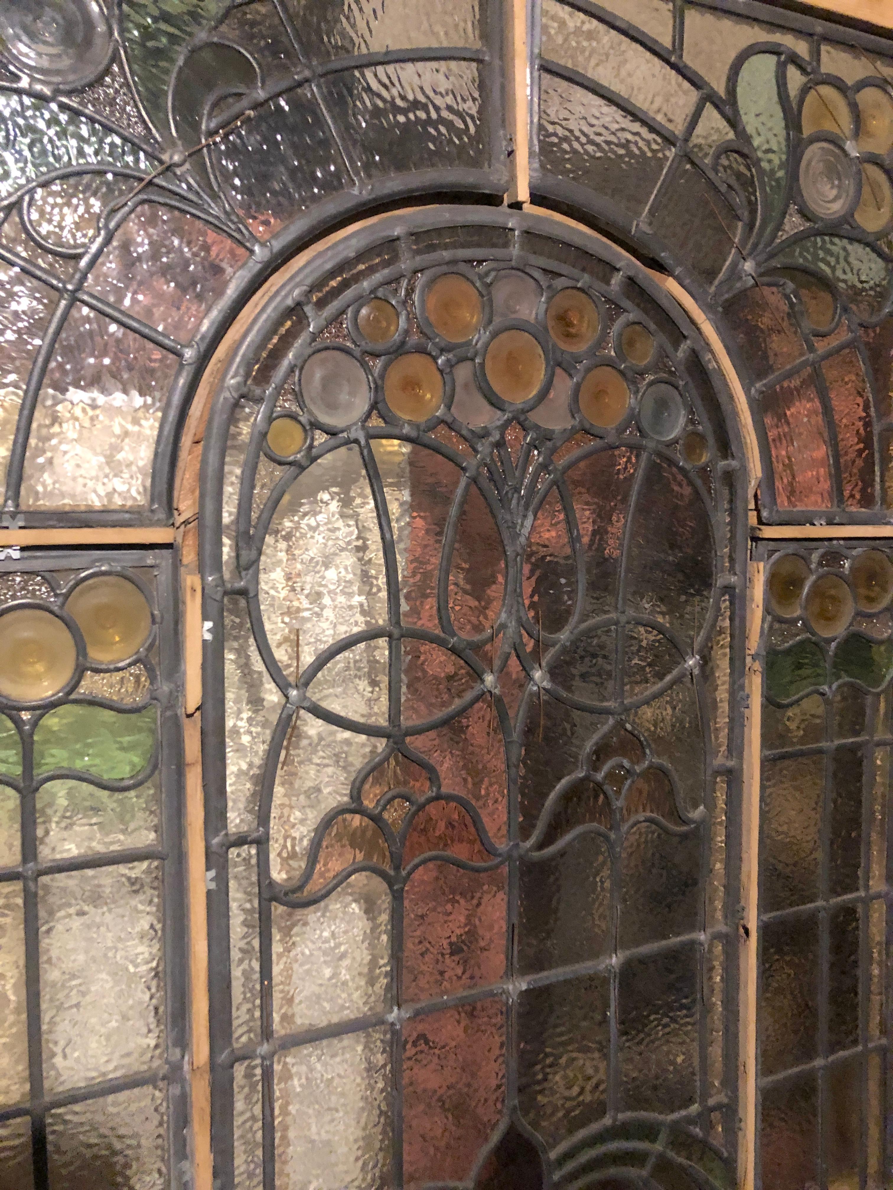 Puerta Victoriana de Stained glass 34