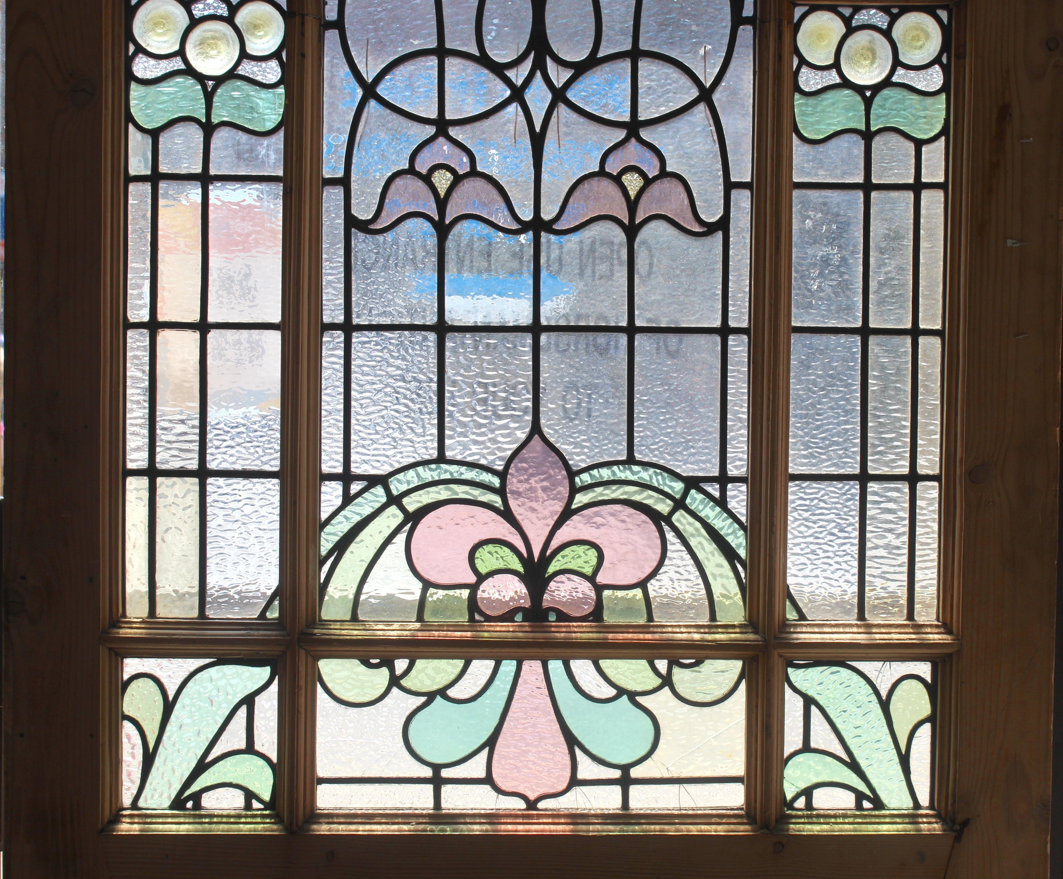 Puerta Victoriana de Stained glass 34