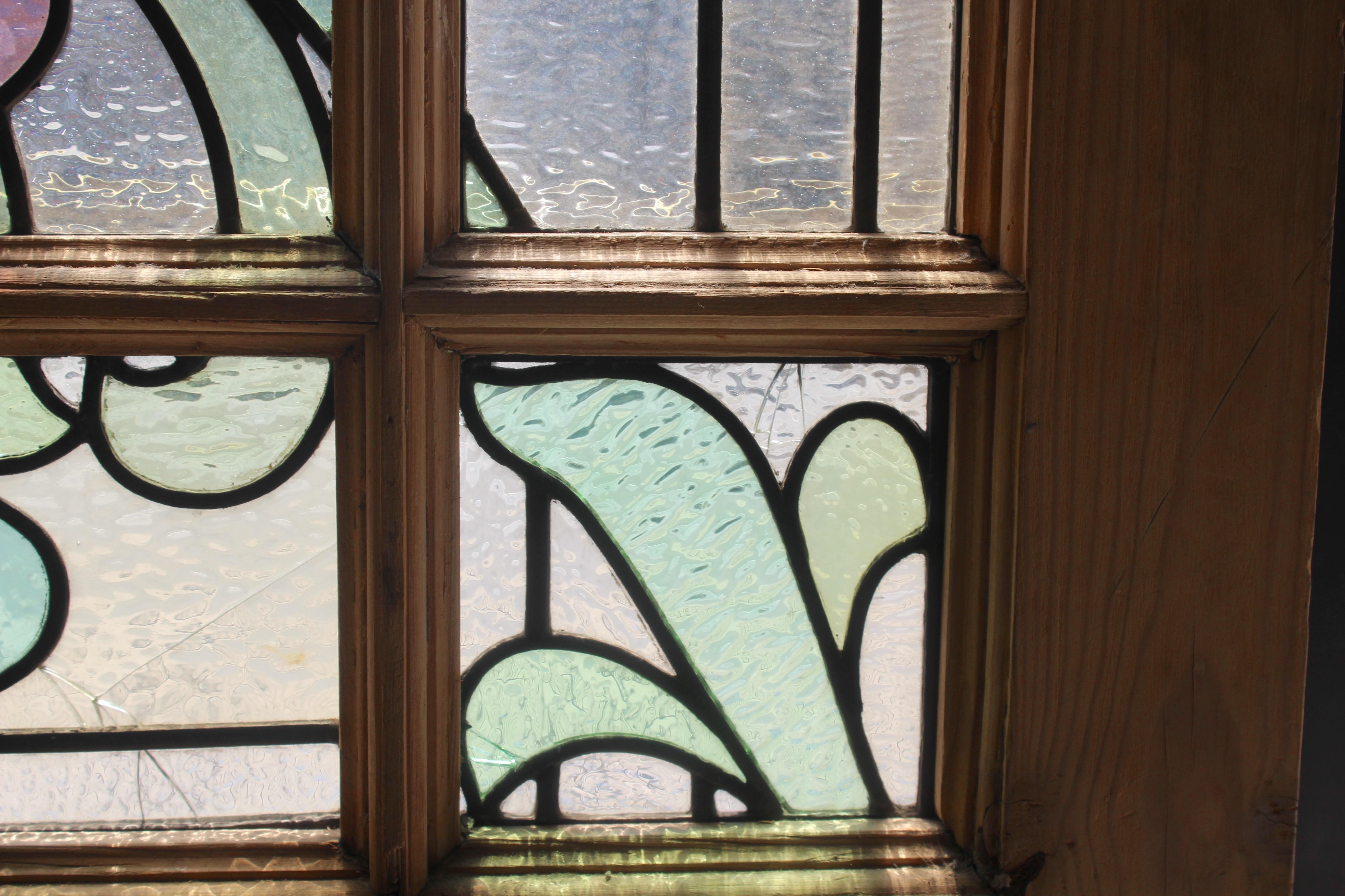 Puerta Victoriana de Stained glass 34
