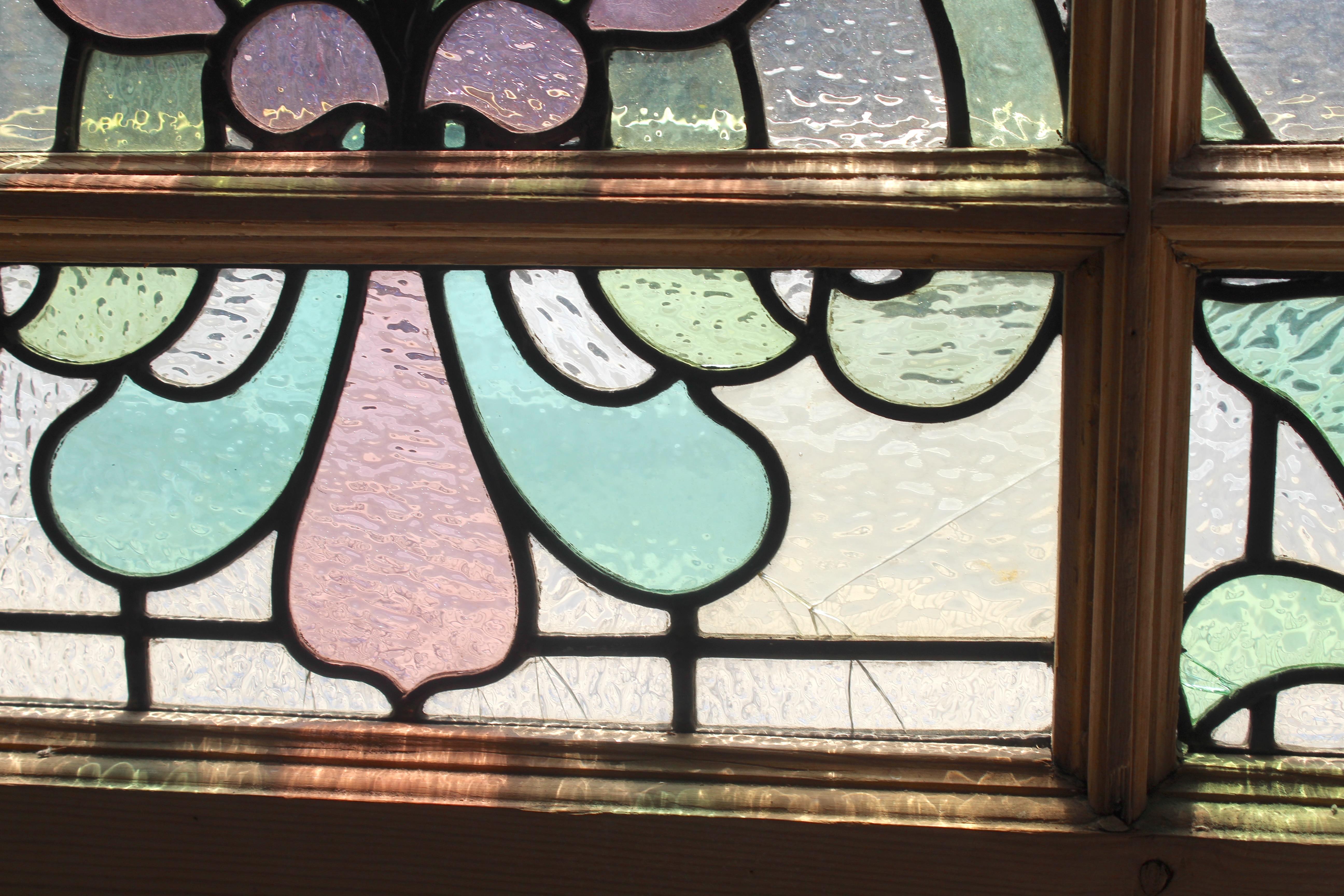 Puerta Victoriana de Stained glass 34