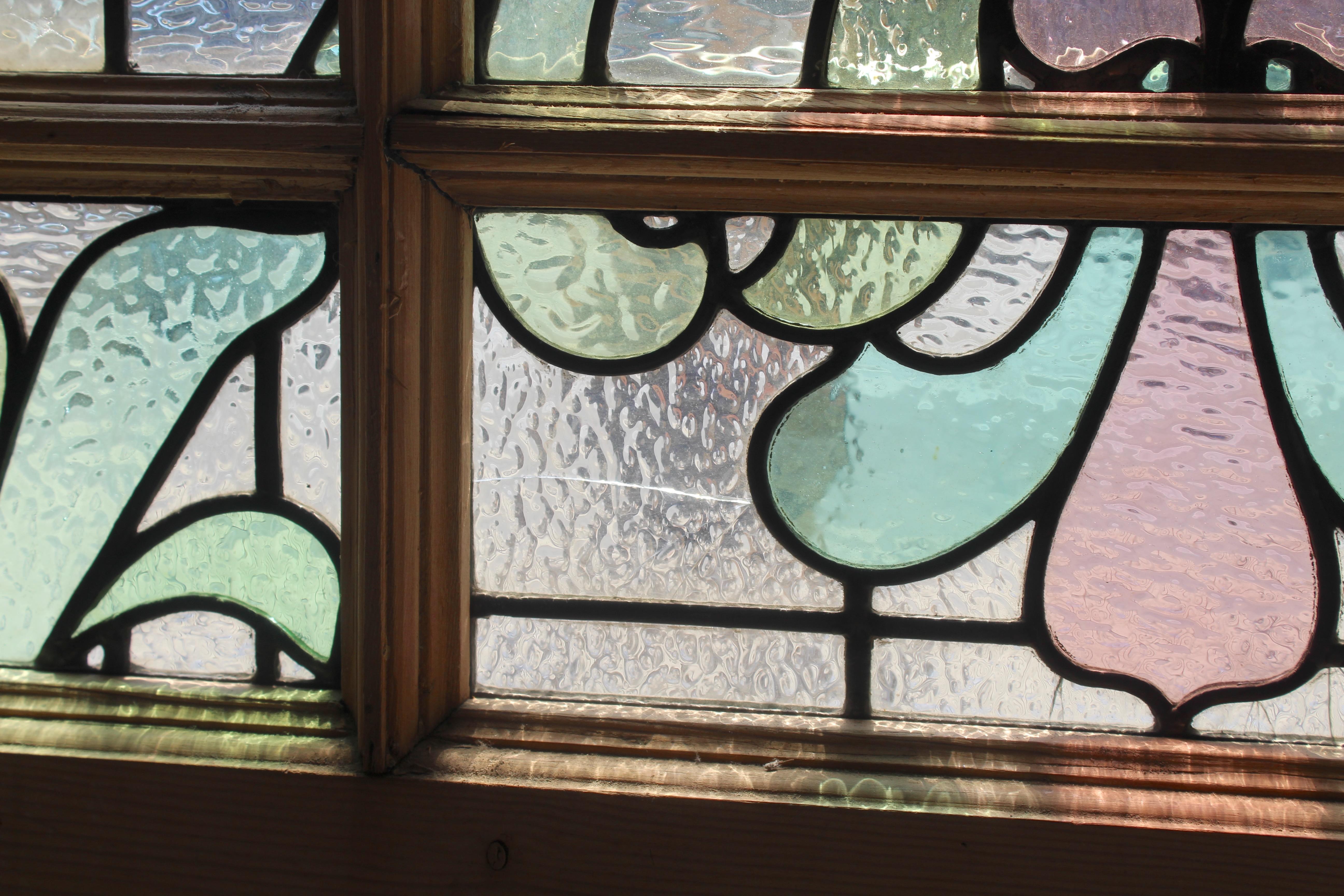 Puerta Victoriana de Stained glass 34