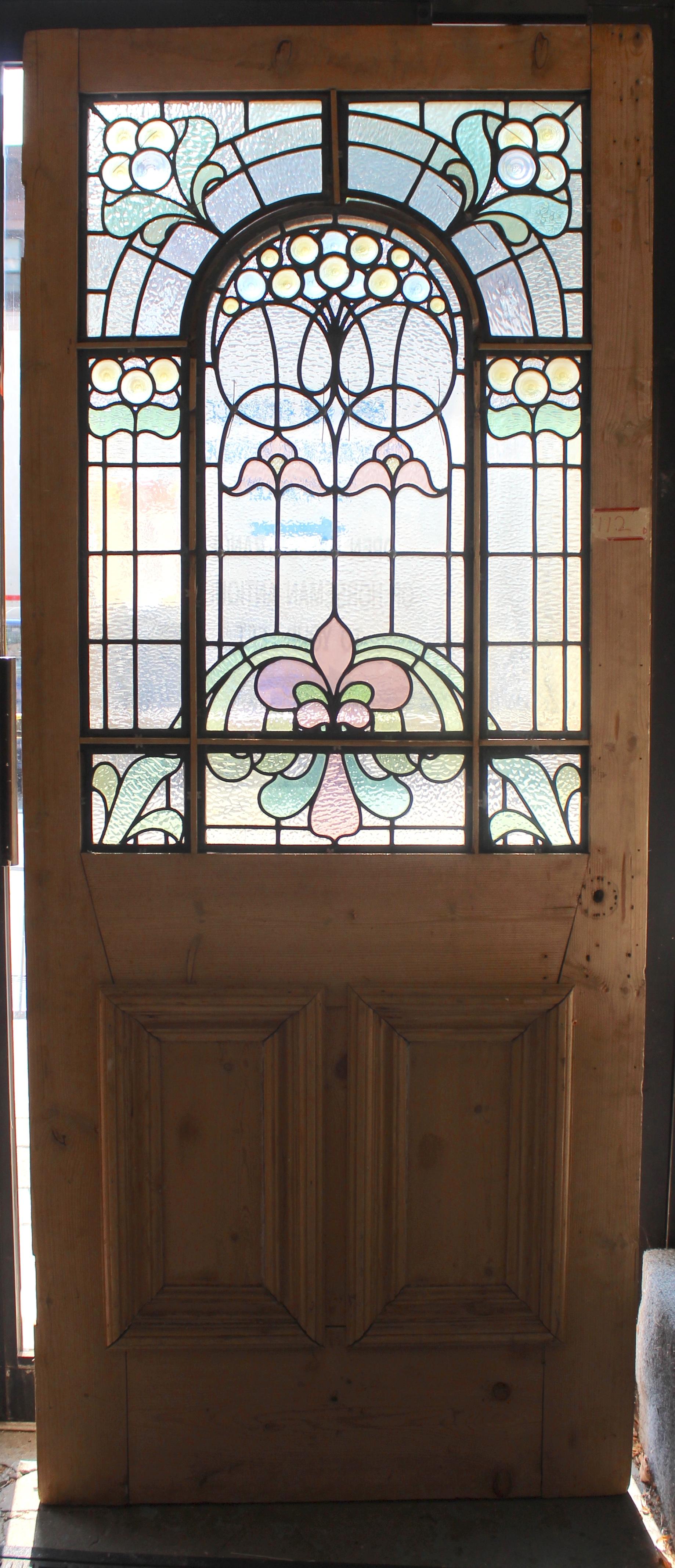 Puerta Victoriana de Stained glass 34