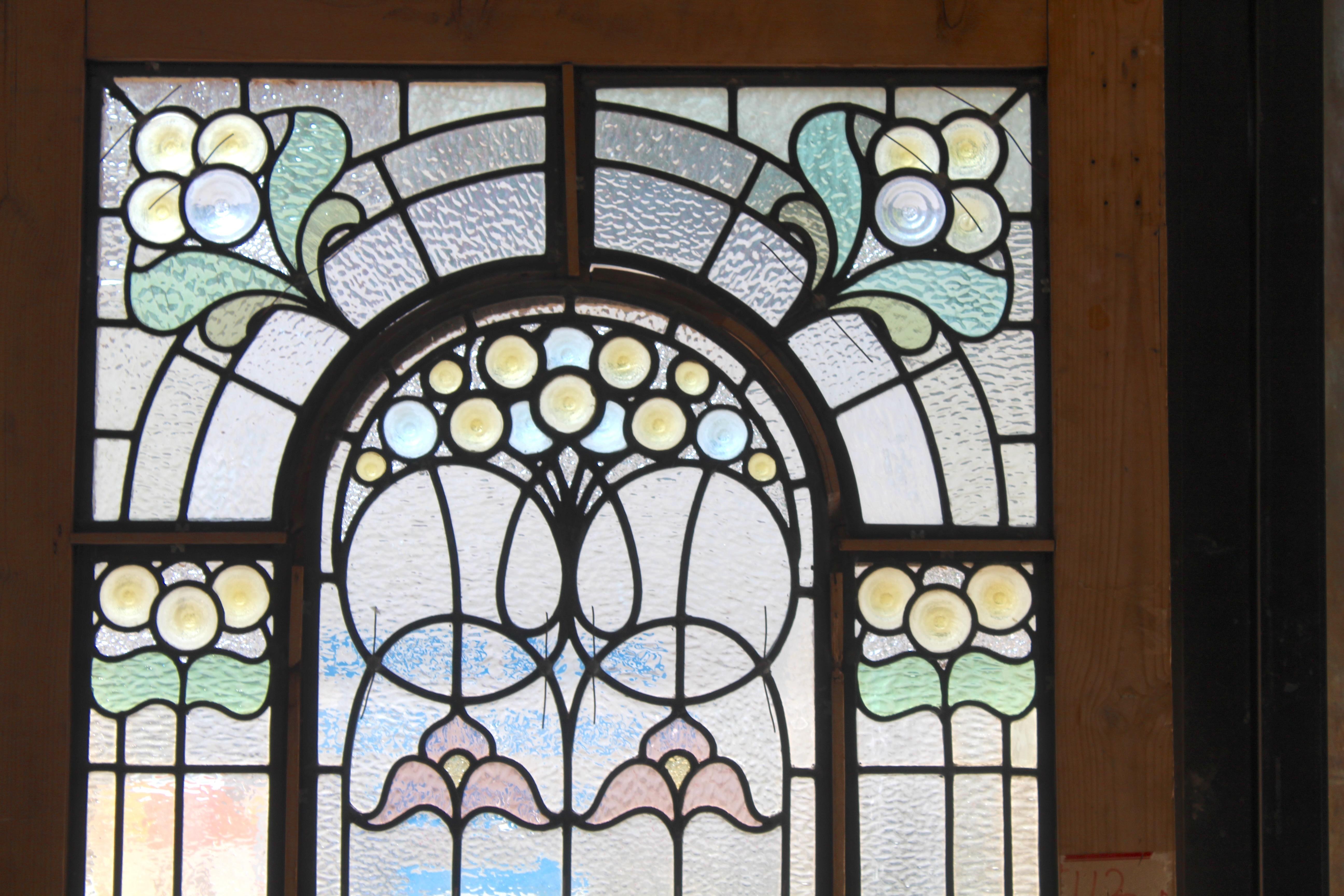 Puerta Victoriana de Stained glass 34