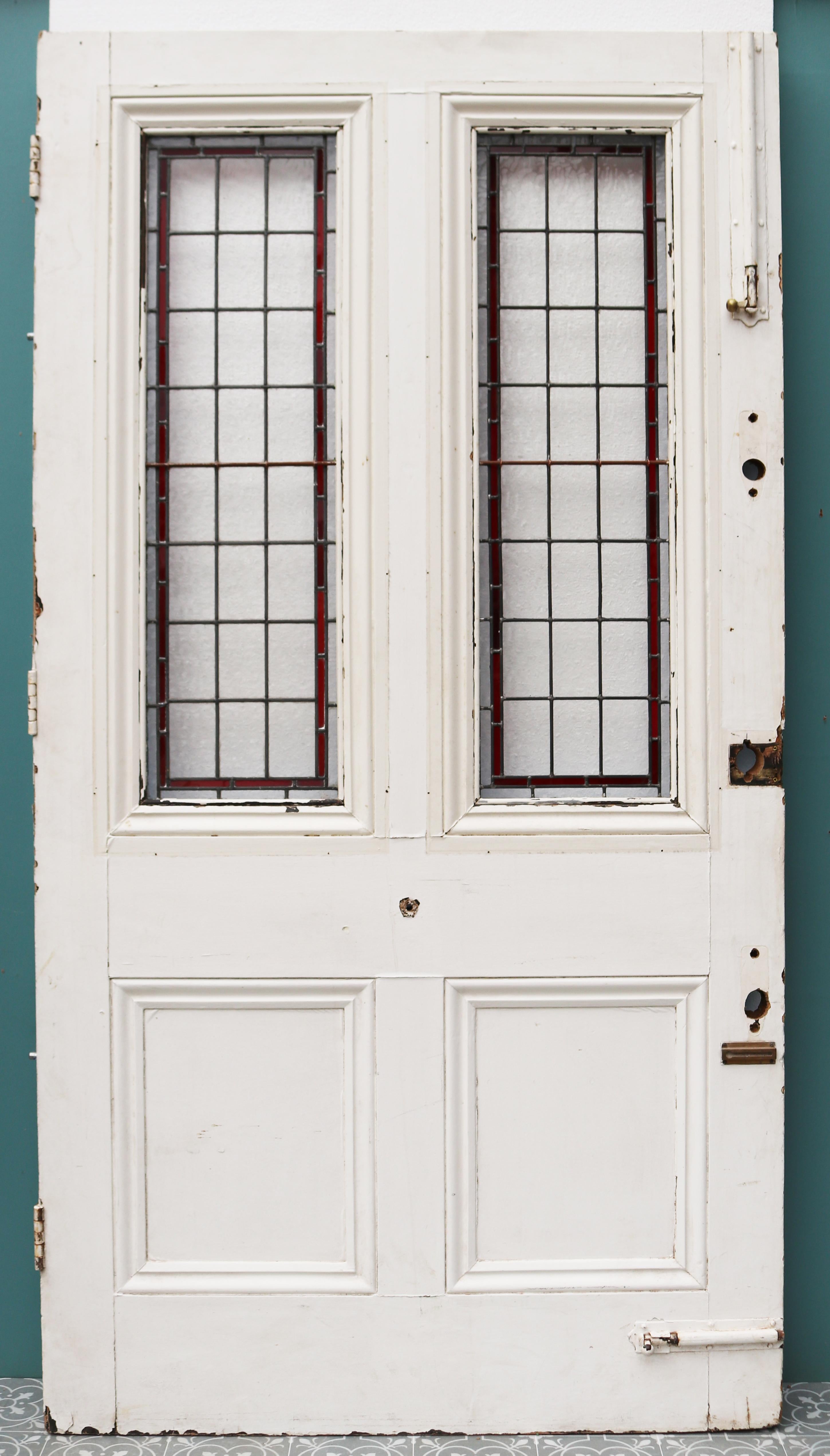 Viktorianische Buntglasfronttür im Zustand „Relativ gut“ im Angebot in Wormelow, Herefordshire