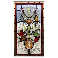 Retro Victorian Stained Glass Window