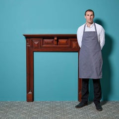 Victorian Stained Mahogany Reclaimed Fire Mantel