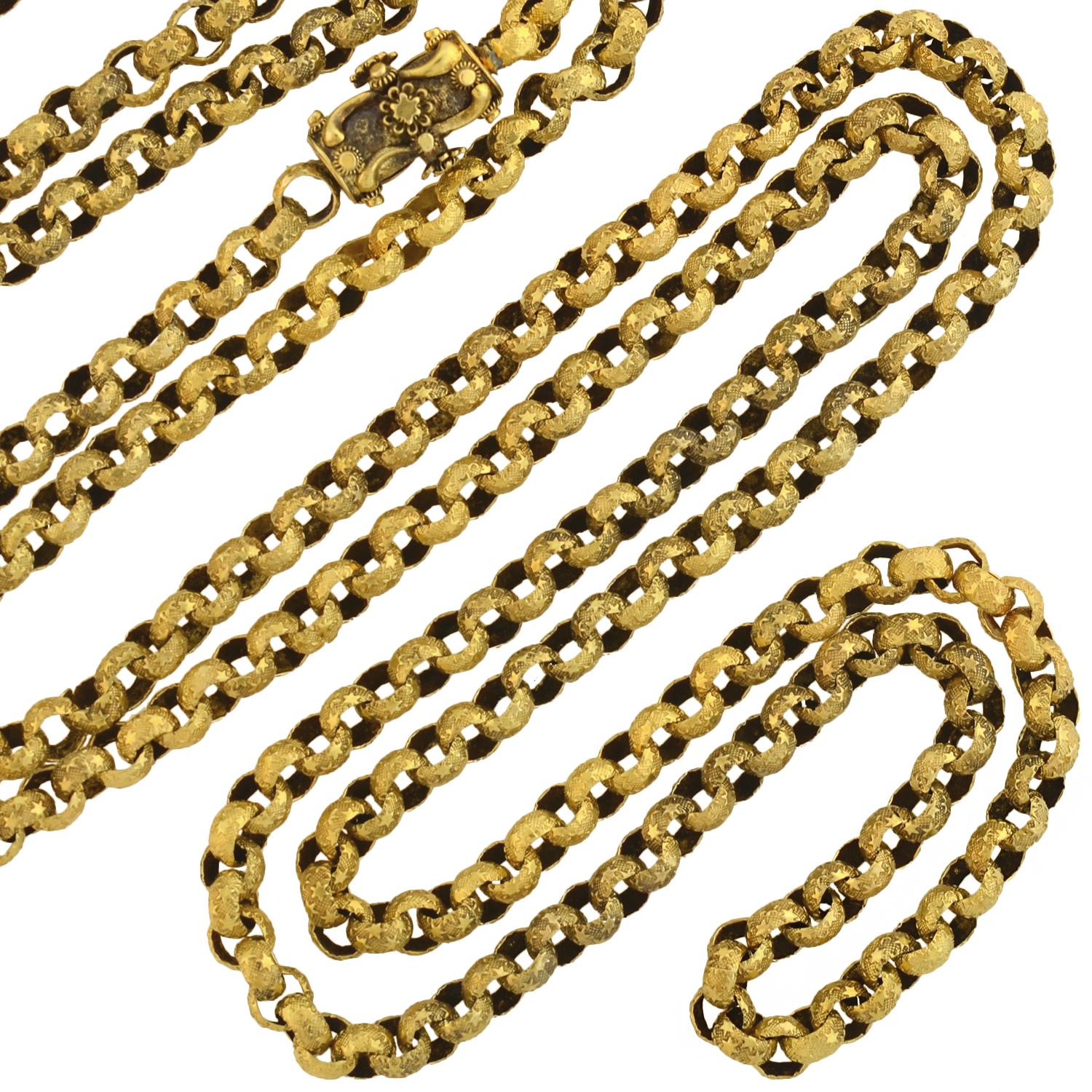 bike chain necklace gold