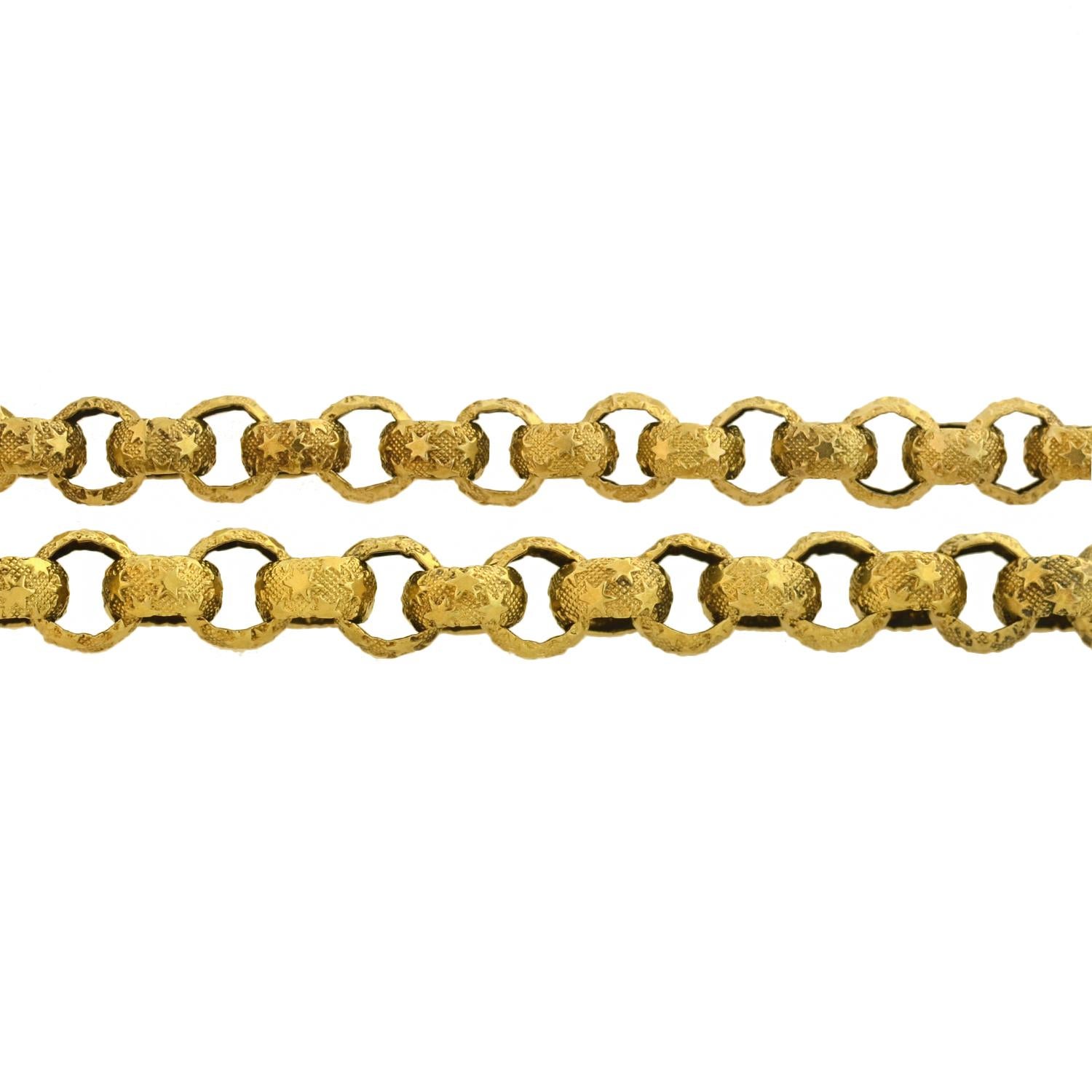 Women's Victorian Star Motif Handmade Chain