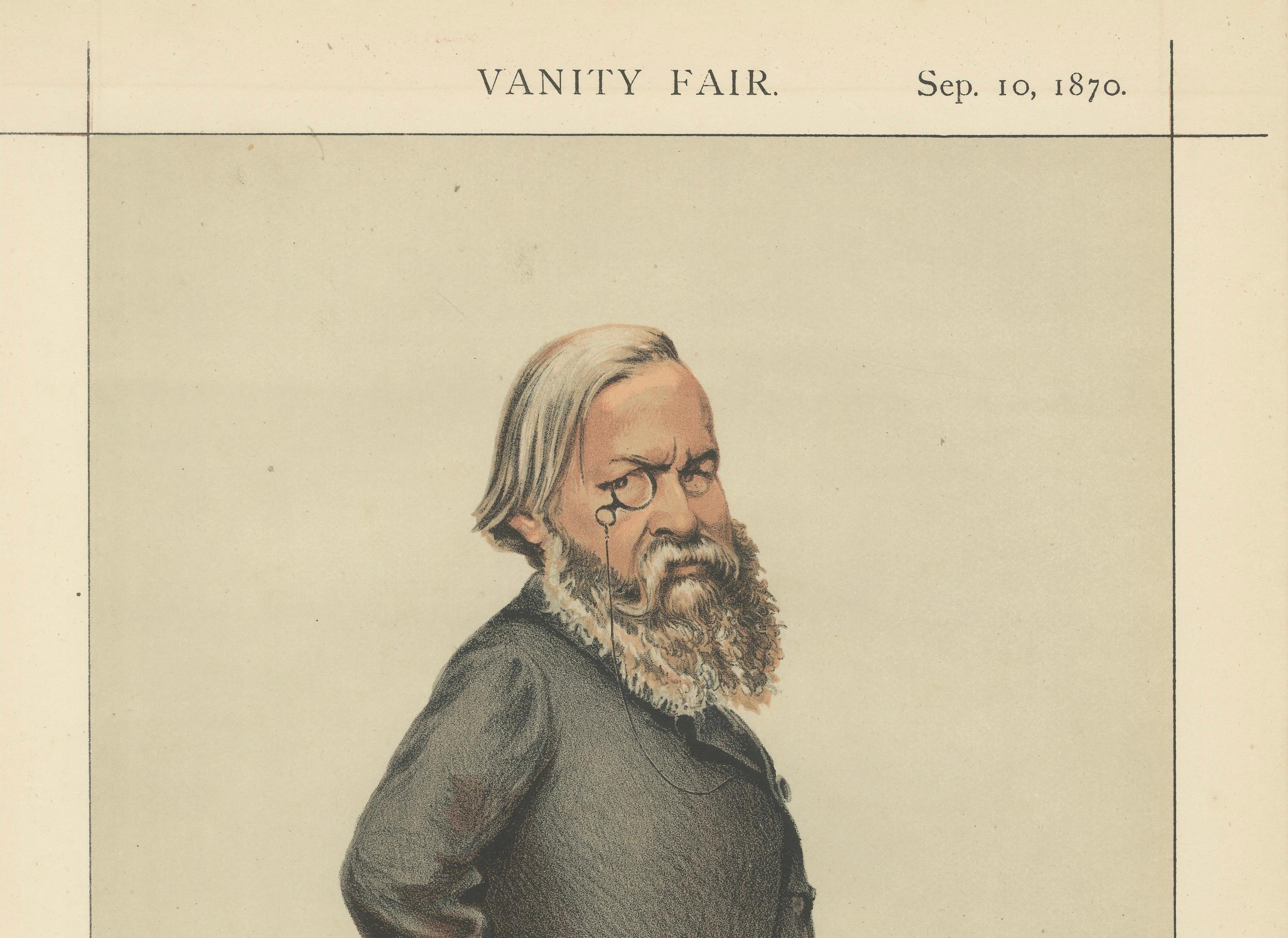 Victorian Statesman in Profile – Vanity Fair Statesmen No. 63, 1870