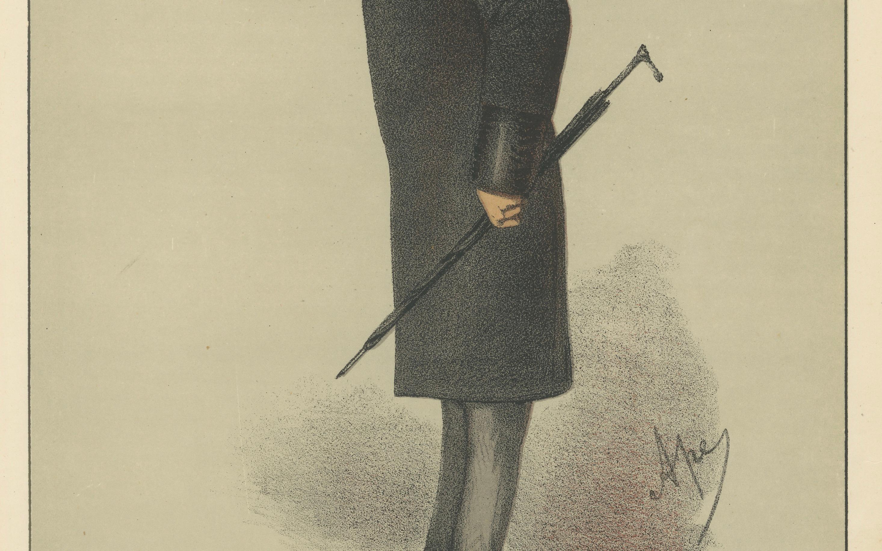 Victorian Statesman with Top Hat – Vanity Fair Statesmen Series, 1870