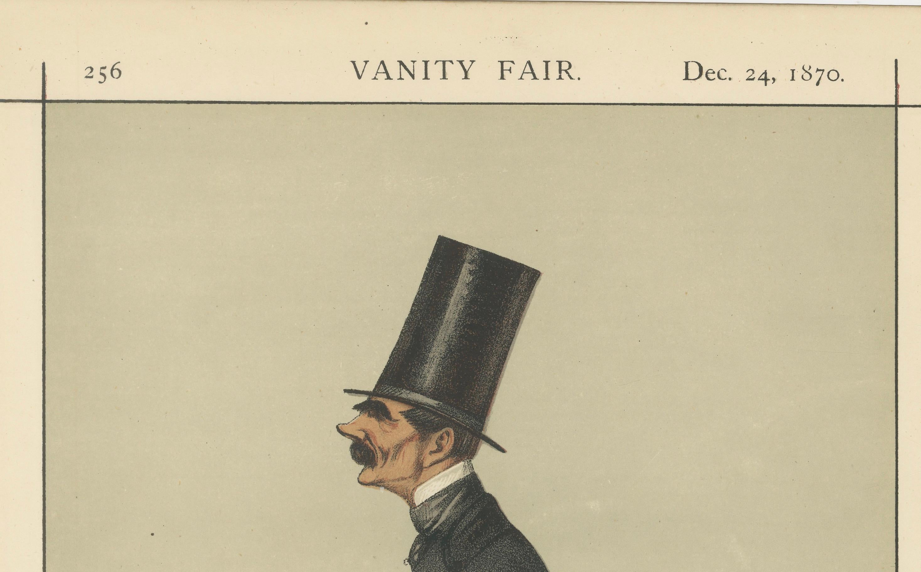 Victorian Statesman with Top Hat – Vanity Fair Statesmen Series, 1870