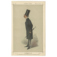 Victorian Statesman with Top Hat – Vanity Fair Statesmen Series, 1870