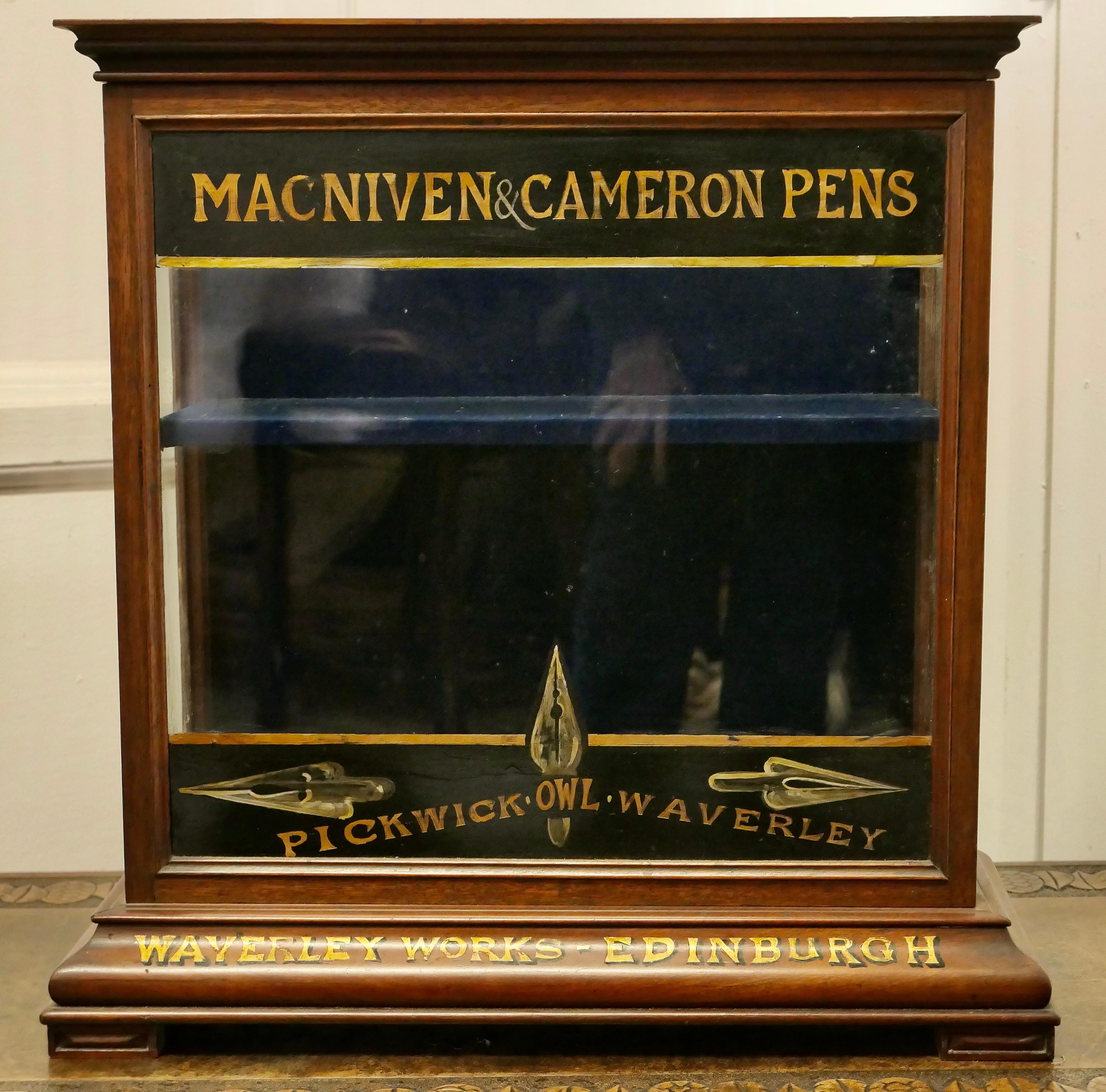 Victorian Stationers Cupboard, Macniven & Cameron Pens Display Cabinet 1