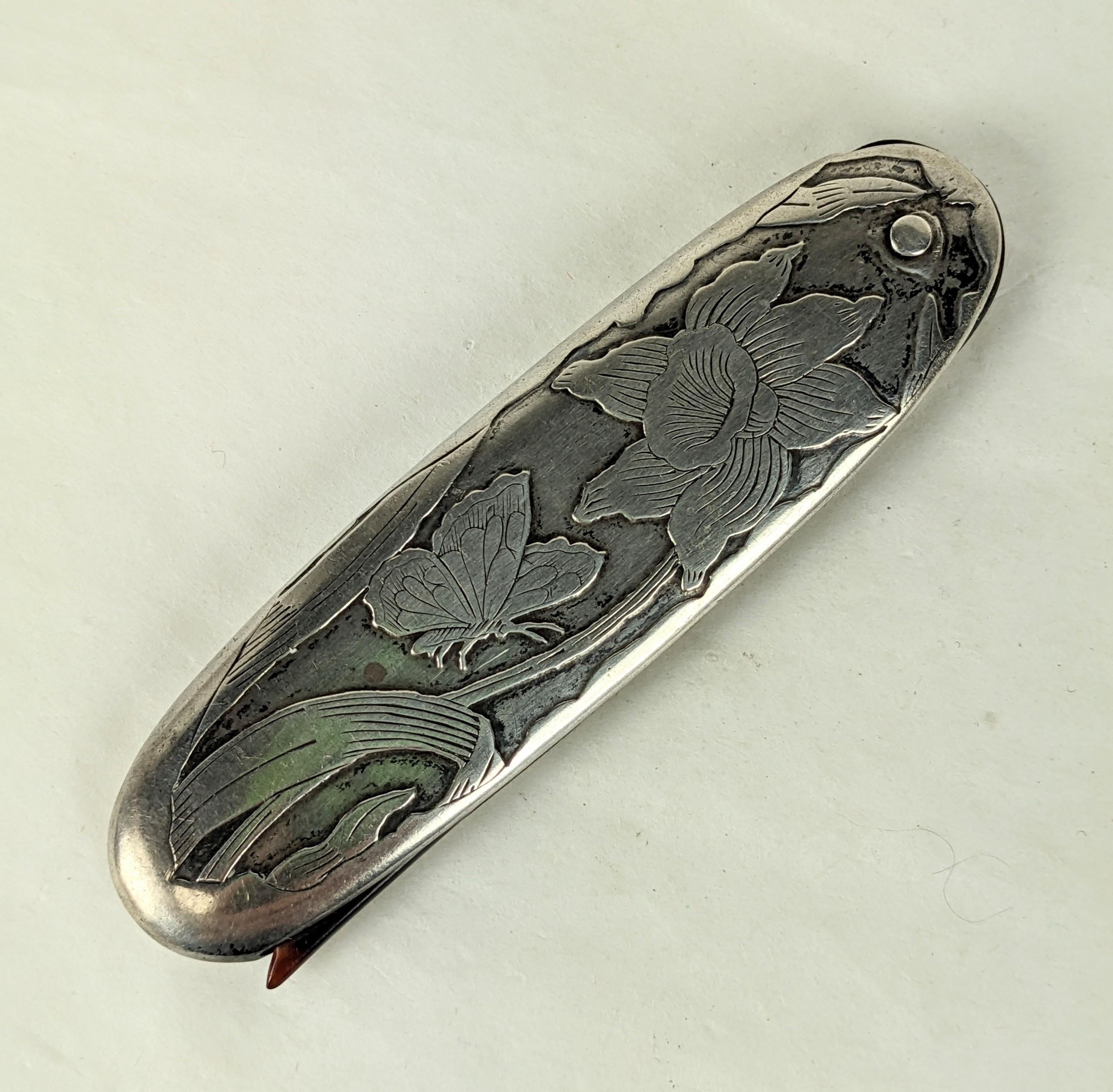 Pettine da barba vittoriano in argento in vendita 3