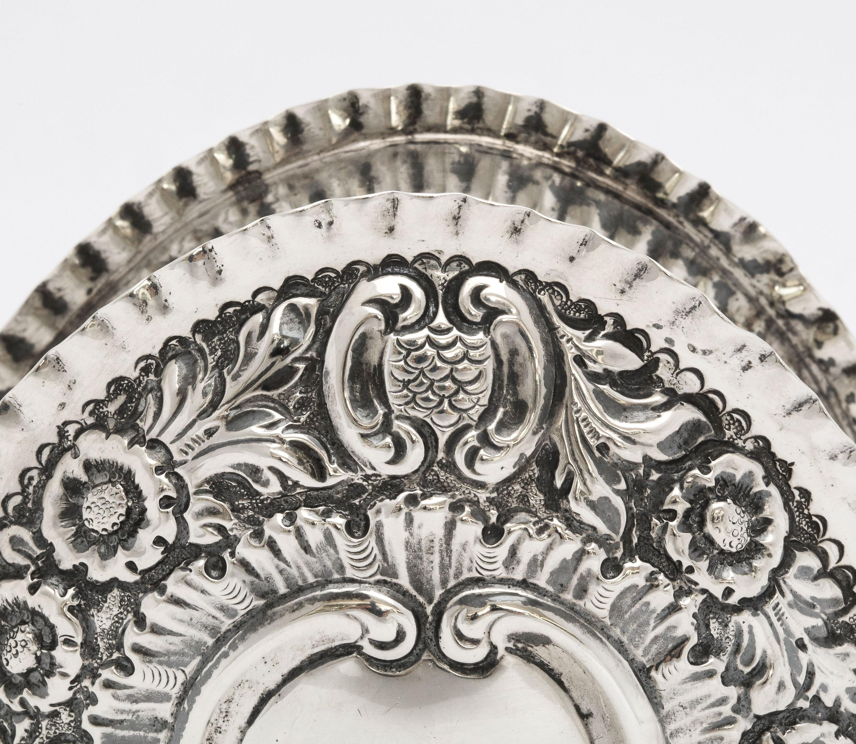 Victorian Sterling Heart-Form Trinkets Box with Hinged Lid 5