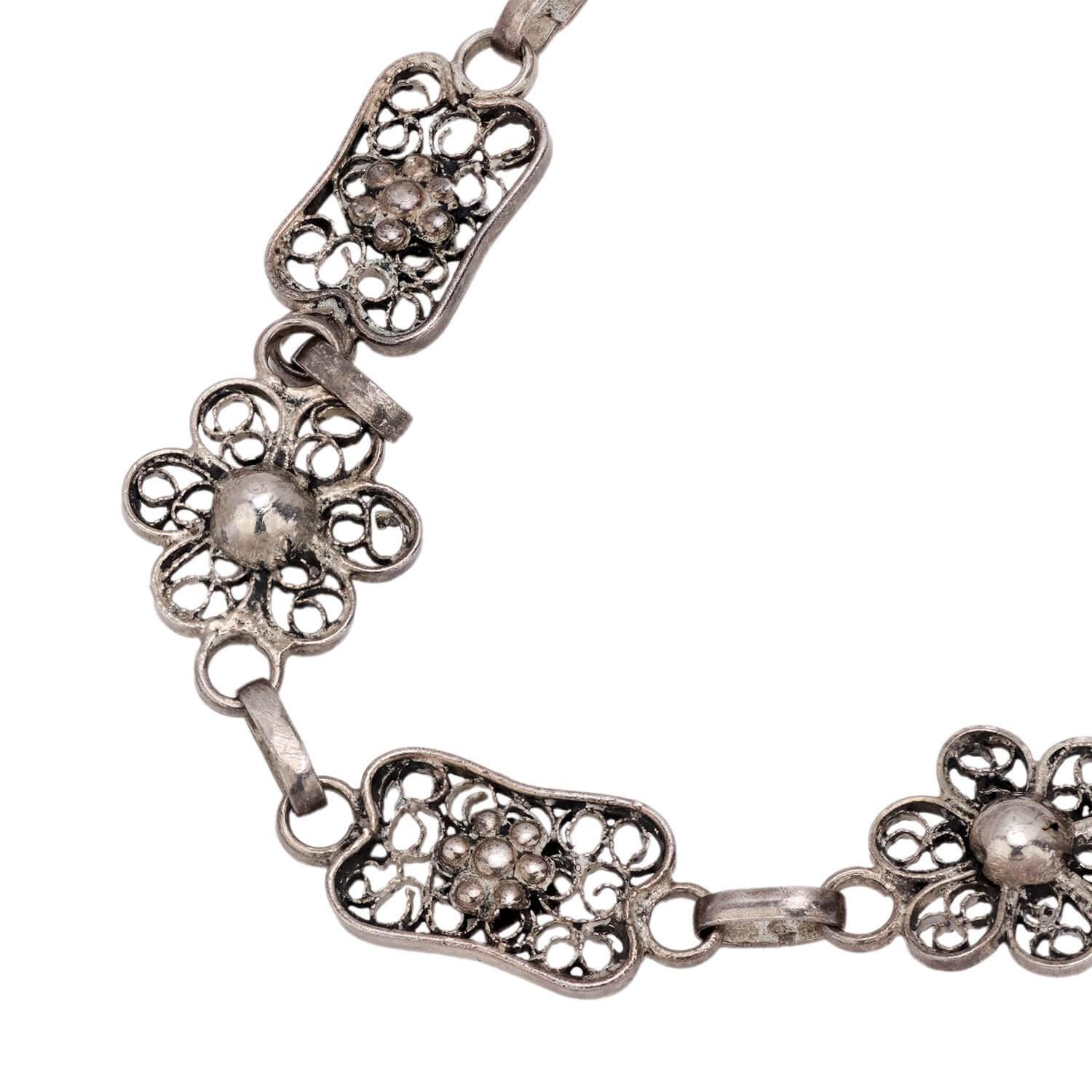 Vittoriano Catena vittoriana in argento sterling da 30 pollici in vendita