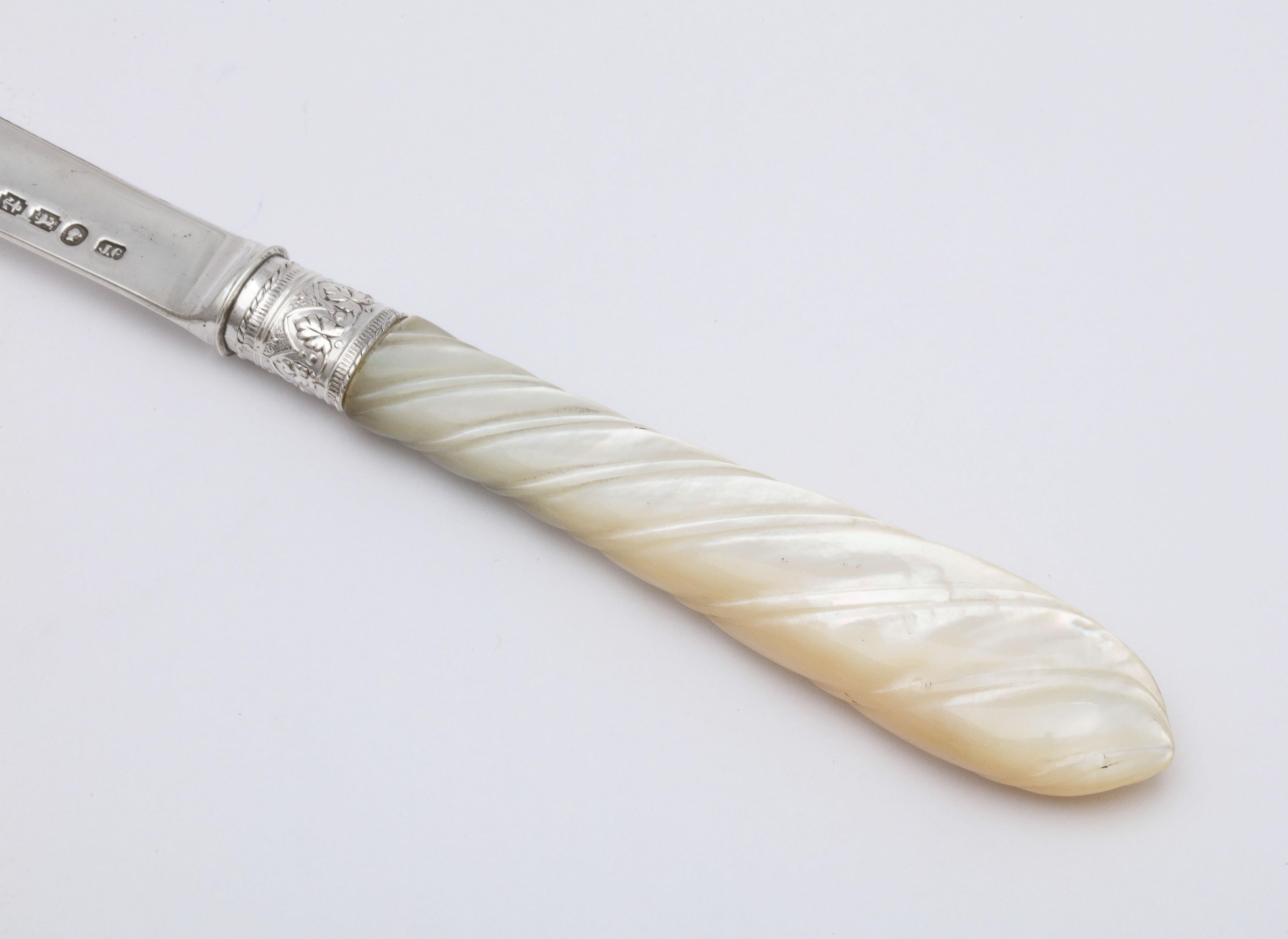 Victorian Sterling Silver and Mother-of-Pearl Letter Opener 5