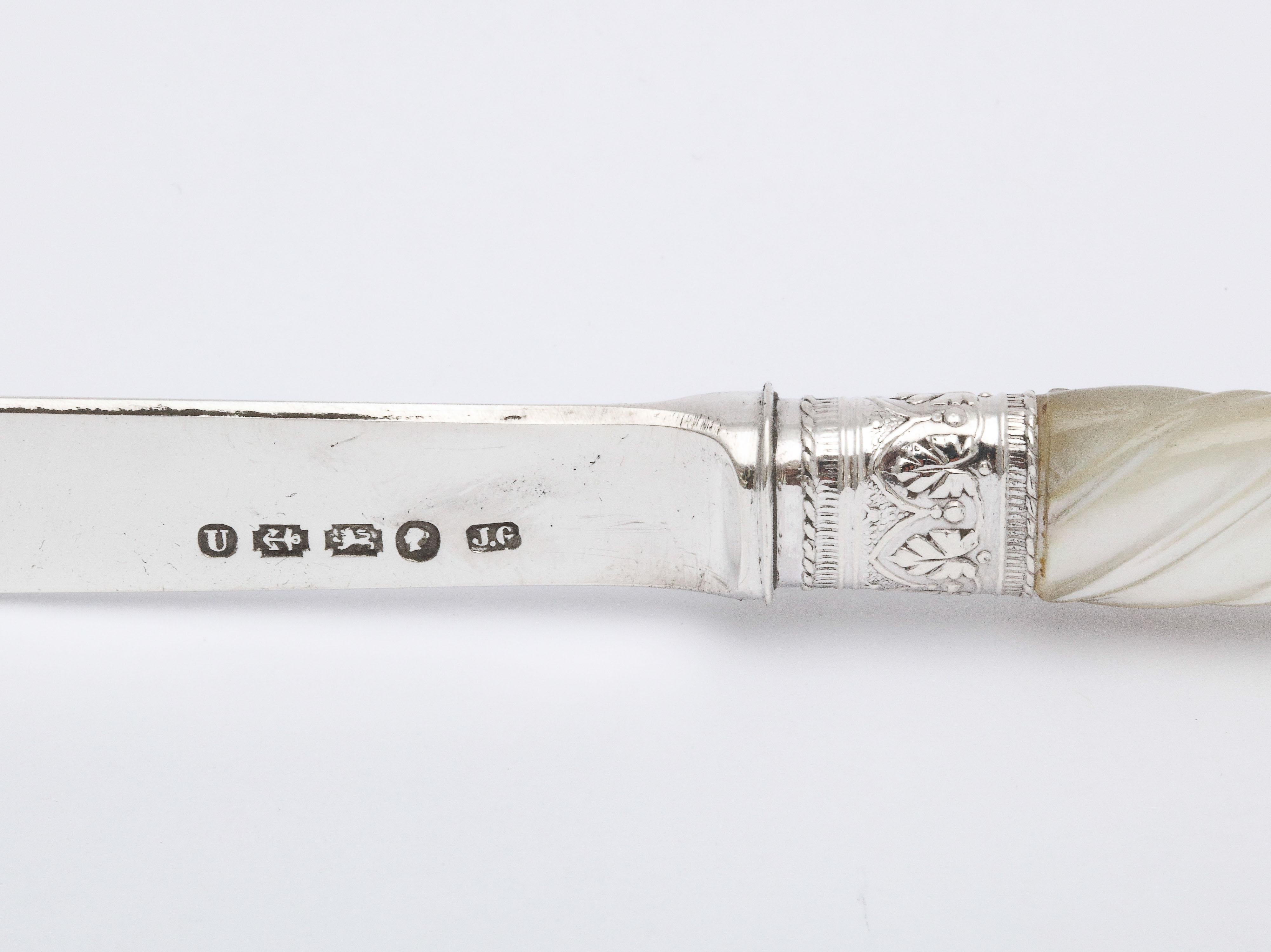 Victorian Sterling Silver and Mother-of-Pearl Letter Opener 1
