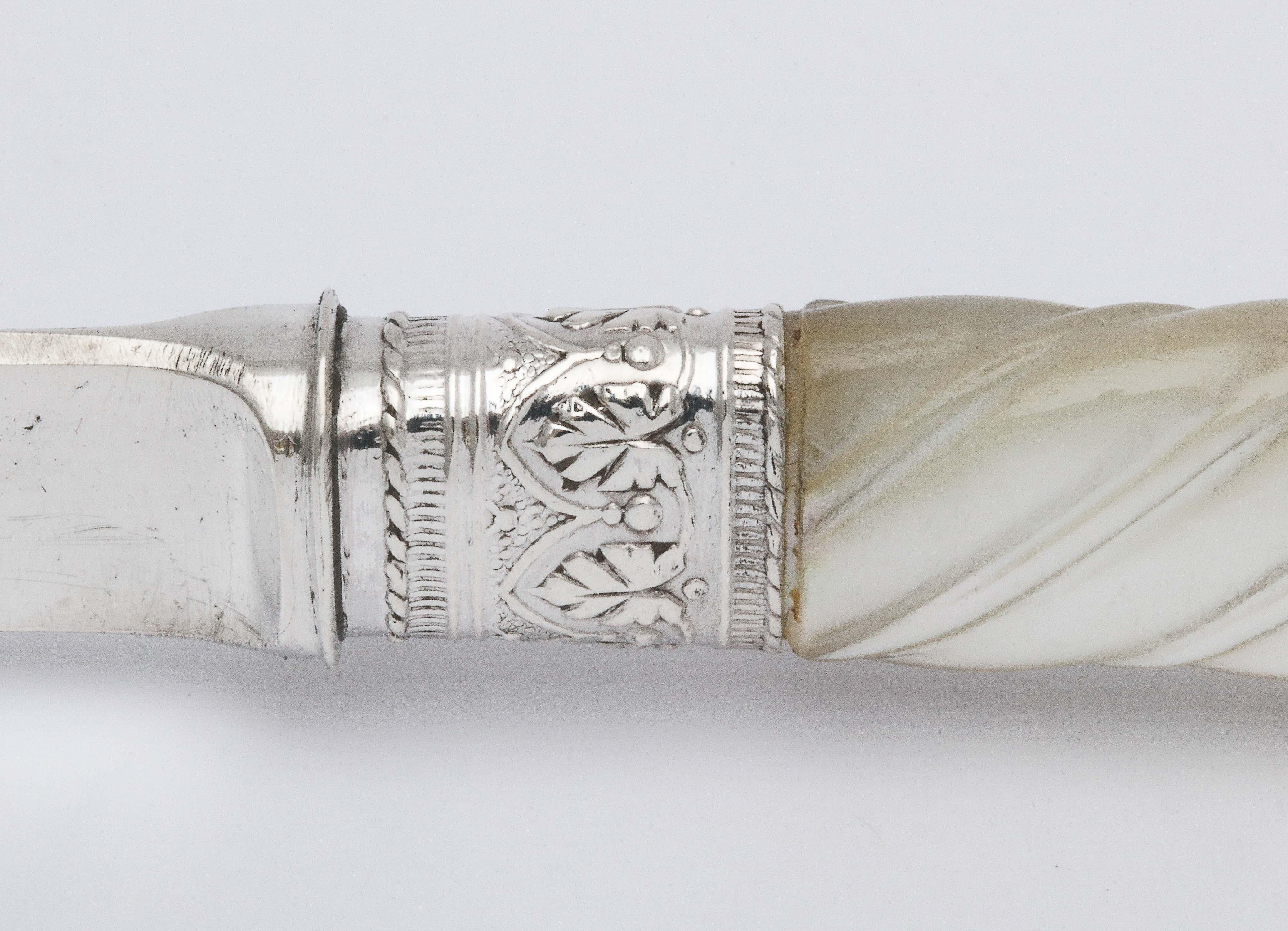 Victorian Sterling Silver and Mother-of-Pearl Letter Opener 2