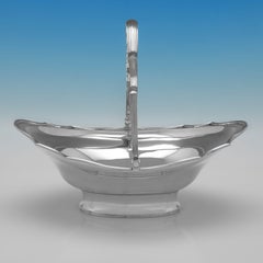 Victorian sterling silver basket made in London in 1900