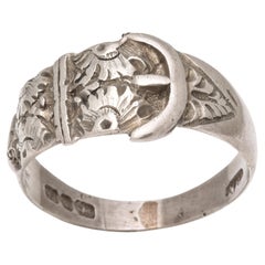 Victorian Sterling Silver Buckle Ring