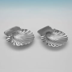 Victorian Sterling Silver Butter Dishes by Mary & Richard Sibley, London 1839
