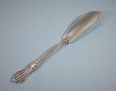 Victorian Sterling Silver Butter Knife by Francis Higgins. London, 1855