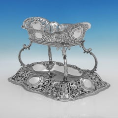 Victorian Sterling Silver Centerpiece Dish by Martin, Hall & Co., 1895