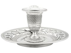 Victorian Sterling Silver Chamber Candlestick