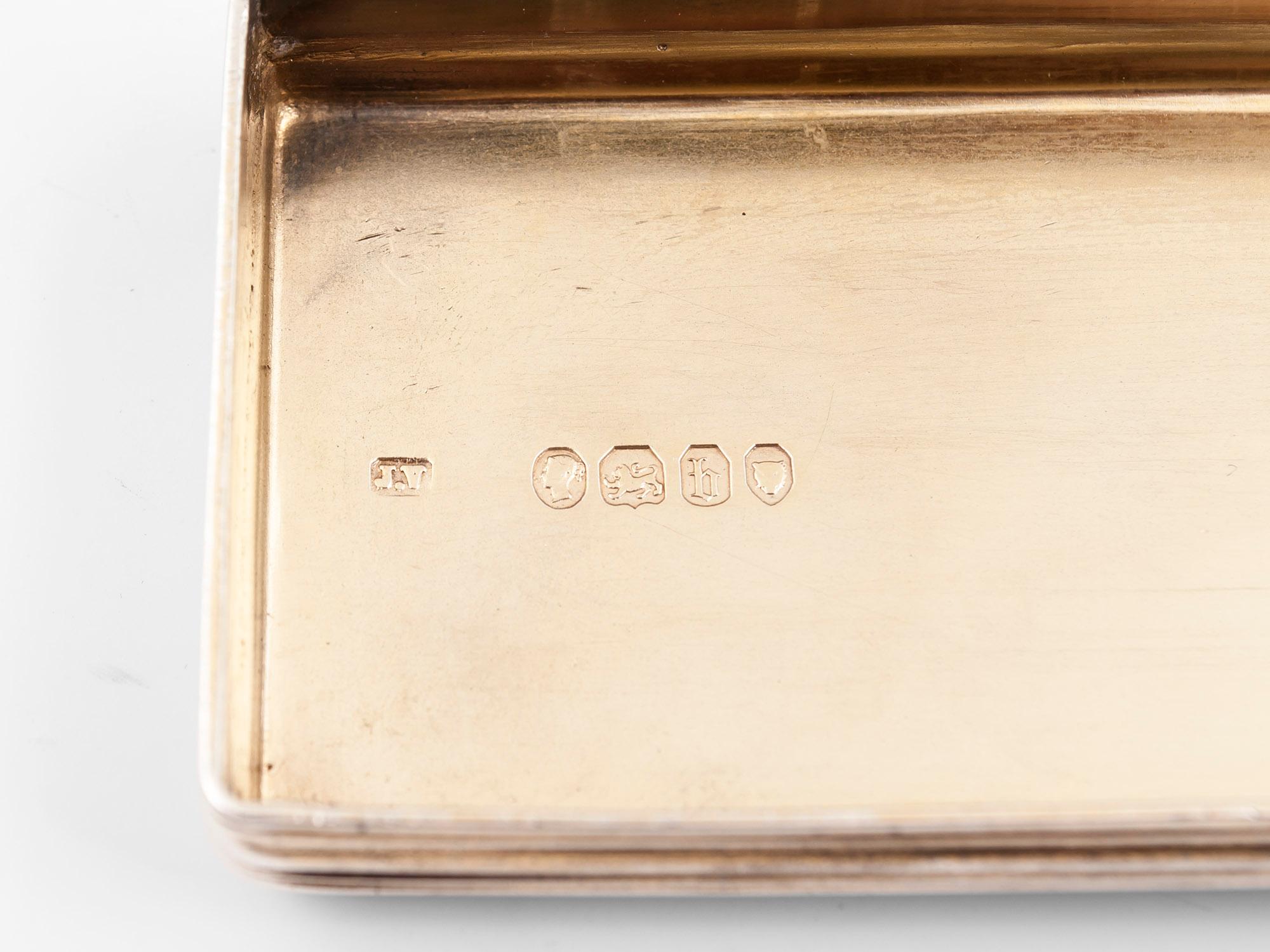 Victorian Sterling Silver Coromandel Vanity Box For Sale 10