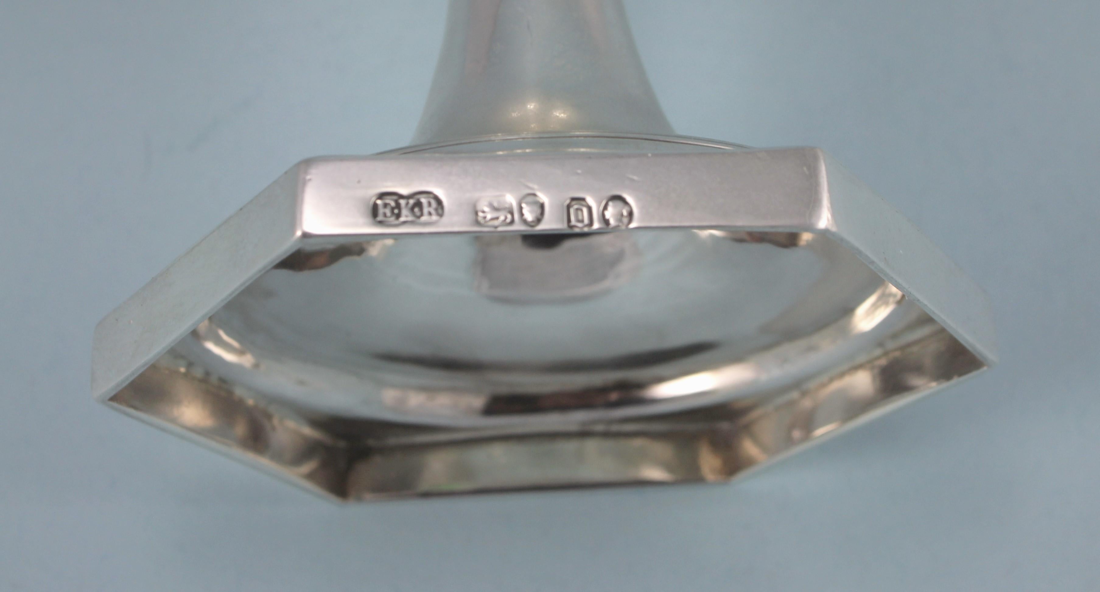 Victorian Sterling Silver Cup on Hexagonal Foot, London, 1869 For Sale 5
