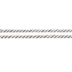 Victorian Sterling Silver Curb Link Chain 69"