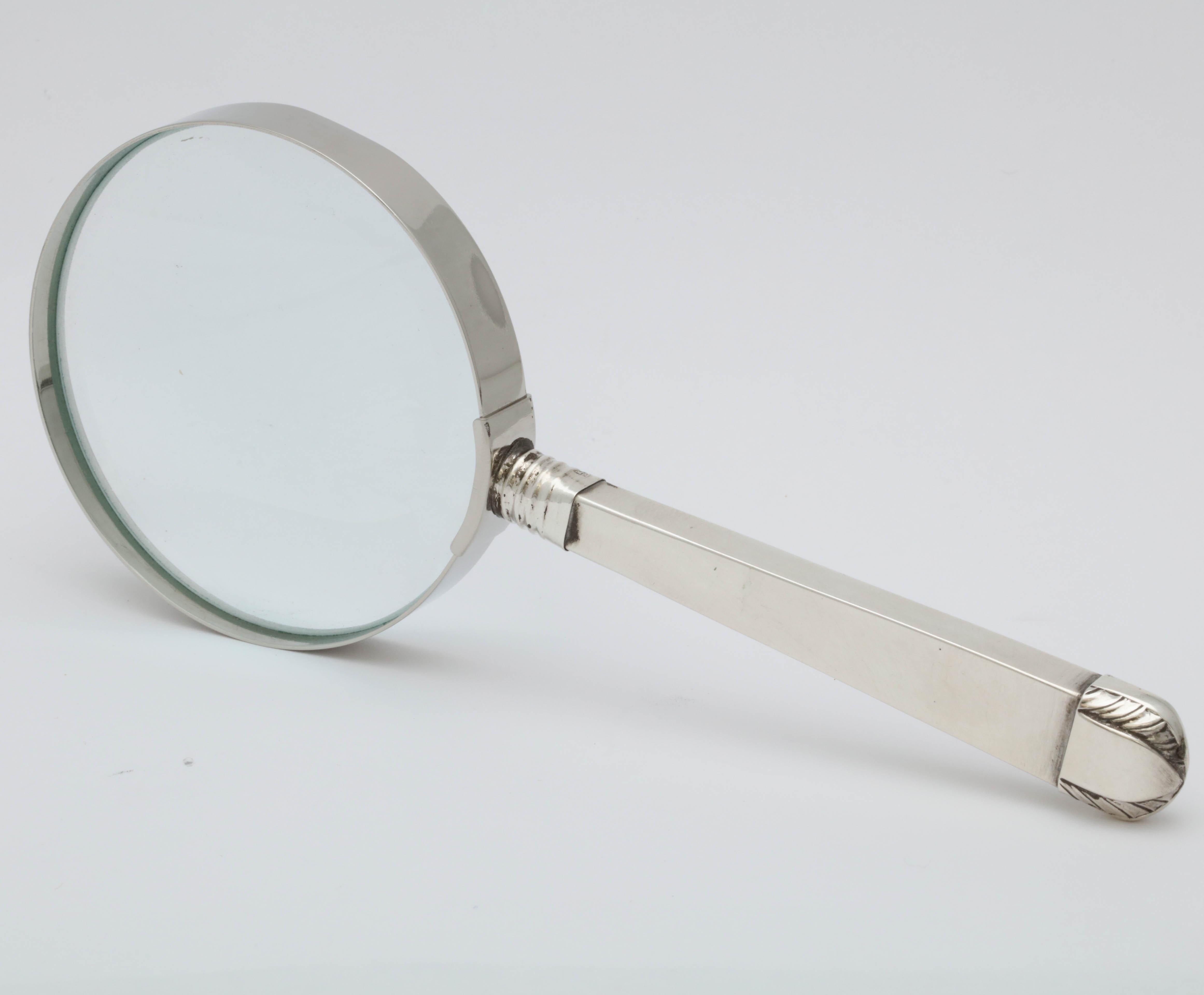 pink magnifying glass