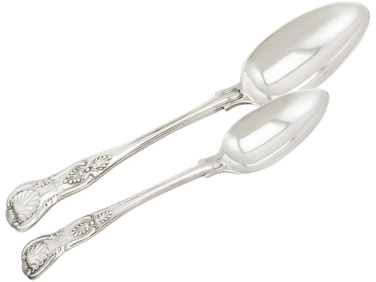 Victorian Sterling Silver Flatware Service For Sale at 1stdibs