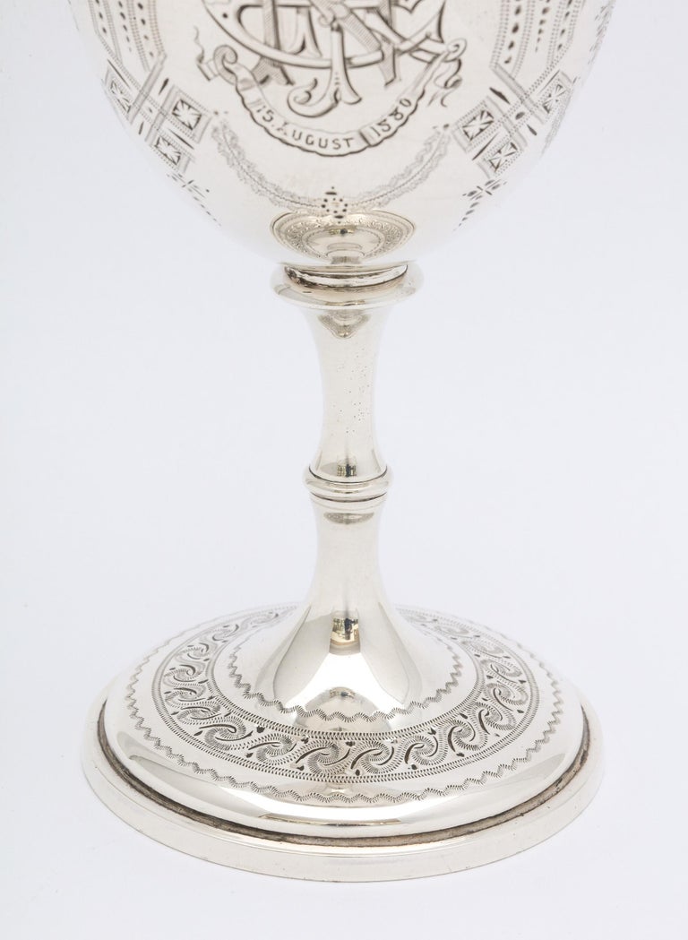 Gold Victorian Sterling Silver Goblet
