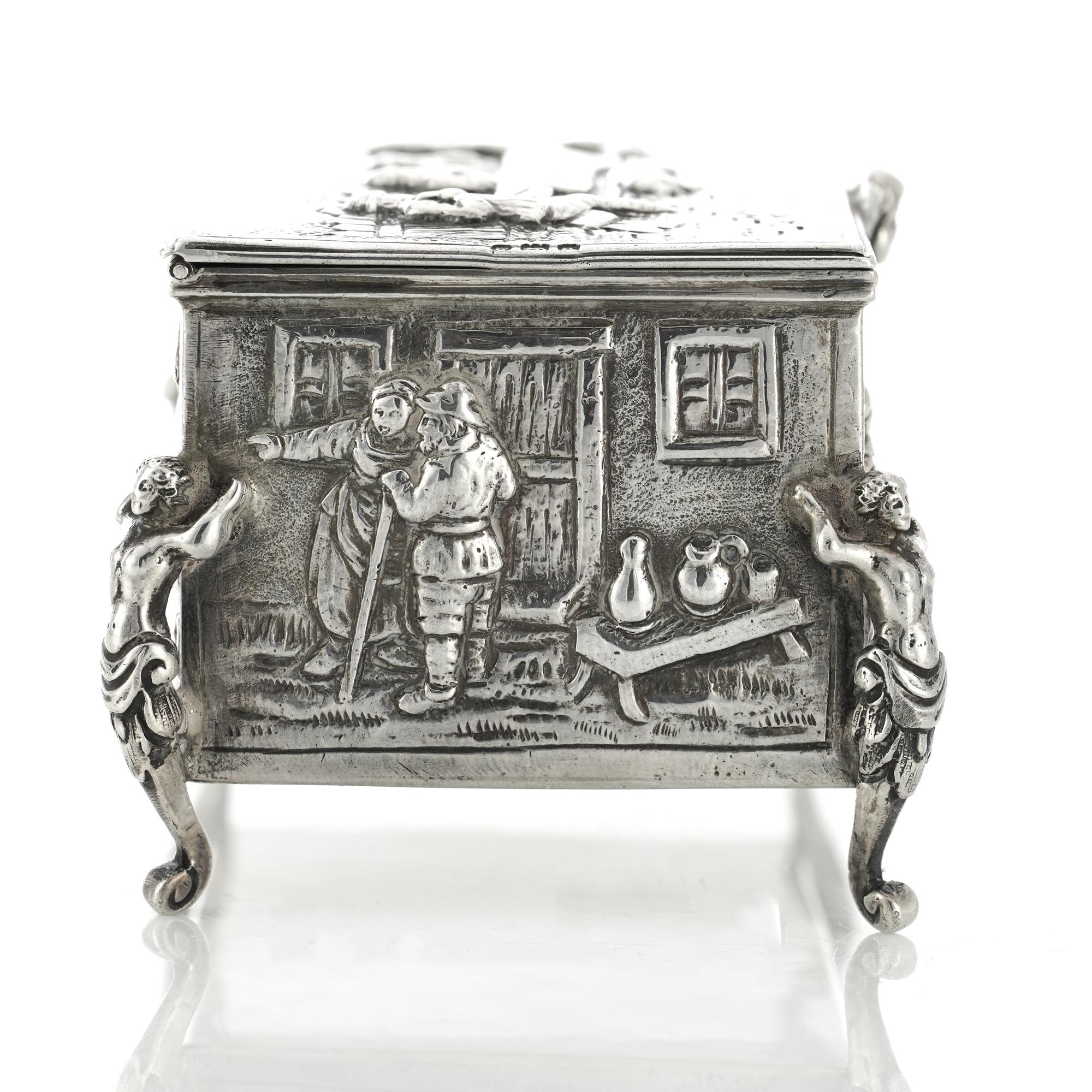 Victorian Sterling Silver Jewellery Box 2