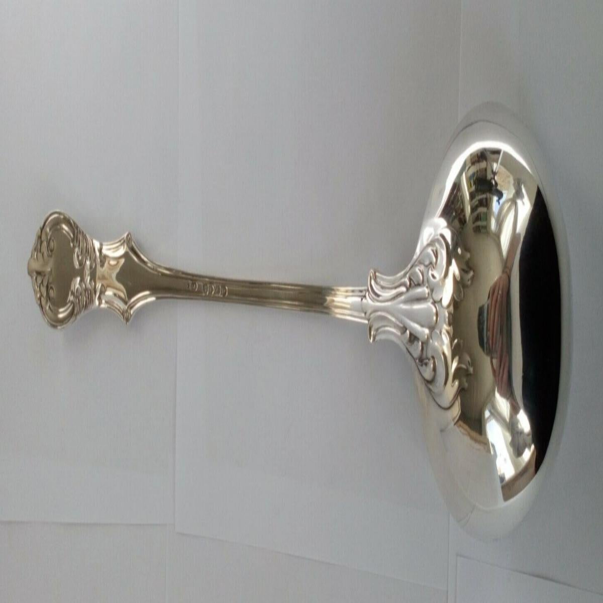 Victorian Sterling Silver Ladle Made by Chawner & Co in London in 1859

In good condition, this is a lovely piece. The bowl is engraved with, “In gratitude. PASACH 1952. Rosie Rayman.” Hallmarked: Made by Chawner & Co (George William Adams) in