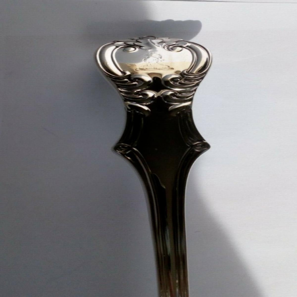 Victorian Sterling Silver Ladle by Chawner & Co, 1859 For Sale 4