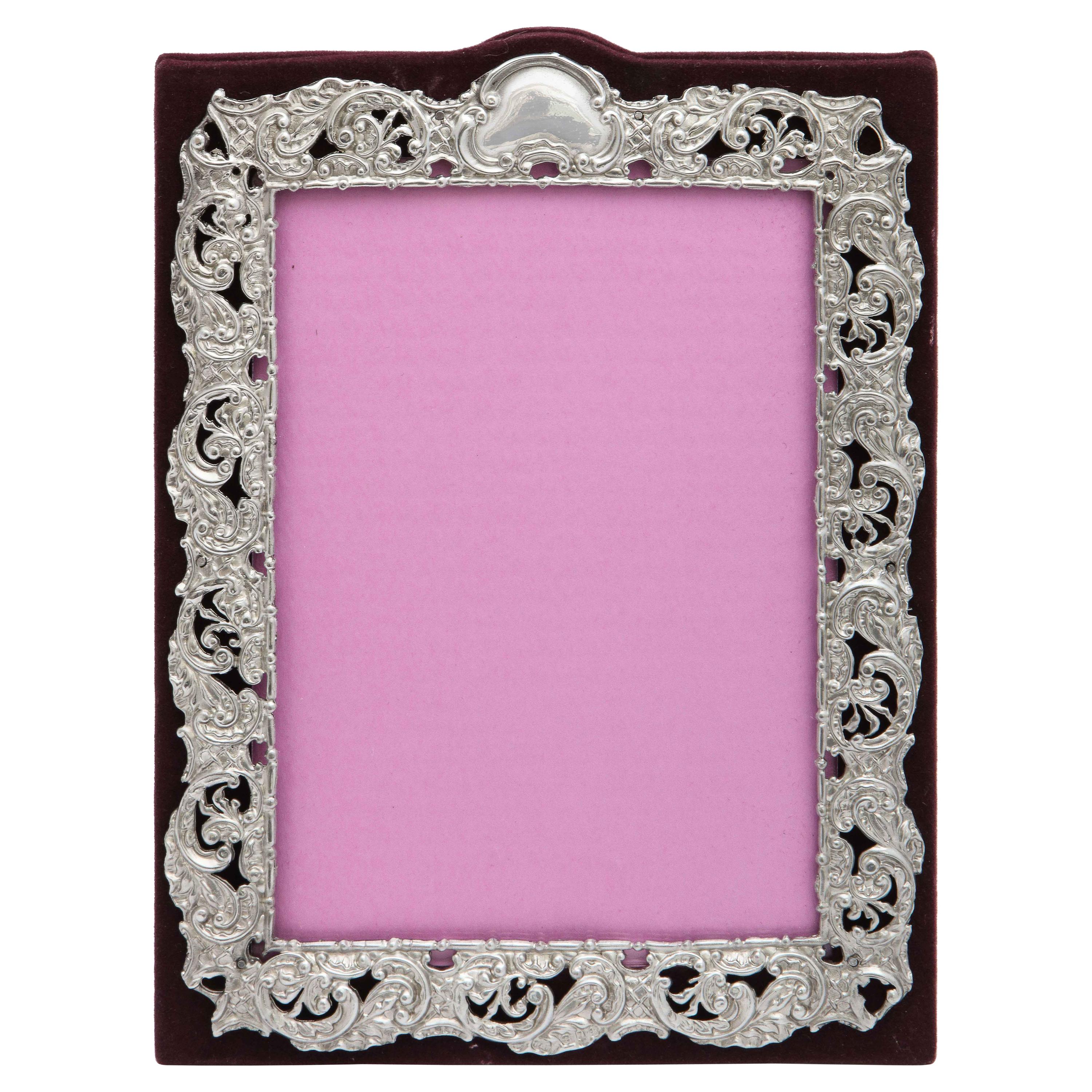 Victorian Sterling Silver Mounted Picture Frame by Deakin & Francis