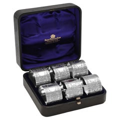 Victorian Sterling Silver Napkin Rings, G. M. Jackson, London 1894
