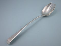 Victorian Sterling Silver Old English Serving Fork by Thomas Wallis II