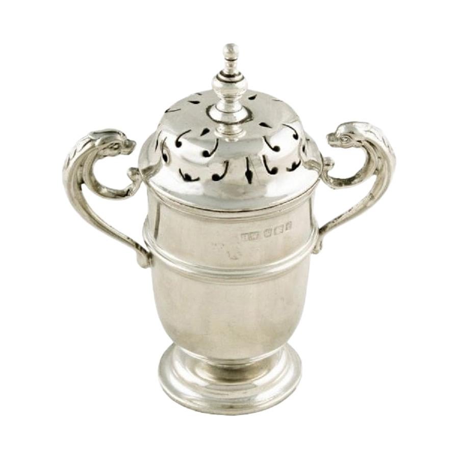 Victorian Sterling Silver Pepper Pot, 19th Century For Sale